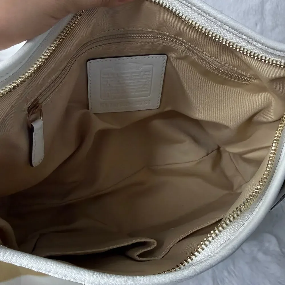 Vintage COACH y2k ERGO 10781 Multi-color Print White Bag Hobo Shoulder Purse